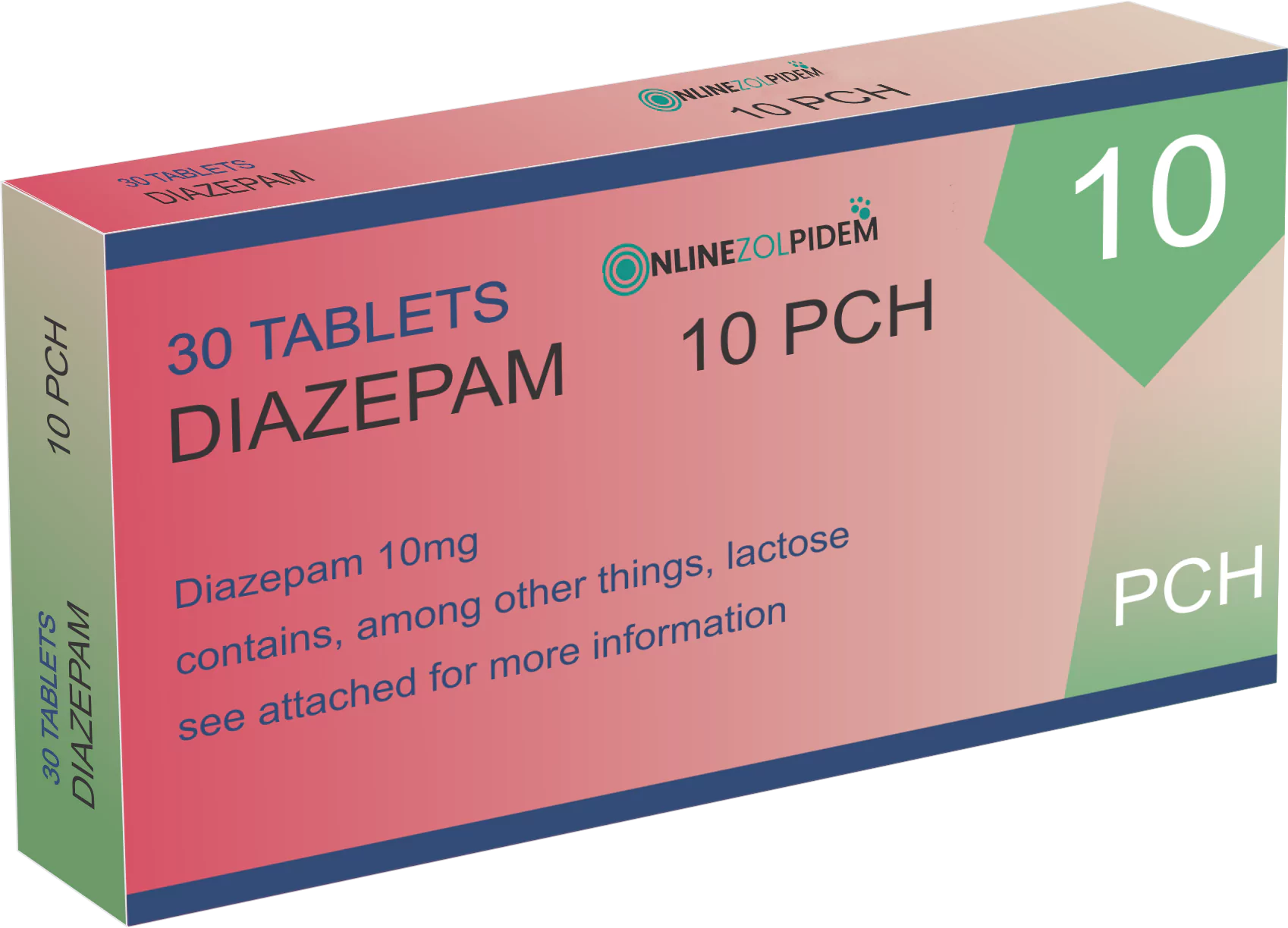 Diazepam 10mg 2*15 (30 Tablets)